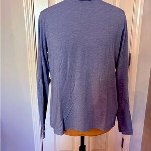 Orvis Heather Gray Blue Perfect turtle neck